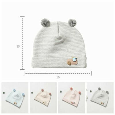 

UK Cute 1 Pc New Newborn Baby Unisex Toddler Infant Cotton Soft Cute Hat Cap