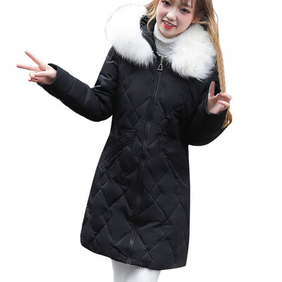 

Toponeto Women Winter Warm Coat Hooded Thick Warm Loose Jacket Long Overcoat