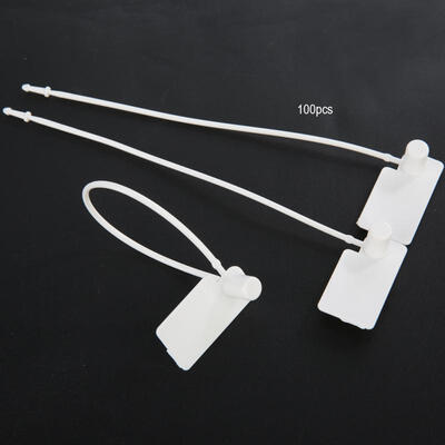 

Greensen 100Pcs White Disposable Zip Ties Self-locking Tie Suitcase Shoes Bag Label Tag