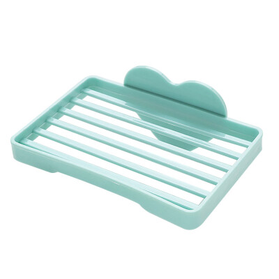 

〖Follure〗New Adhesive Soap Dishes Dispenser Case Holder Drain Container Box Bathroom