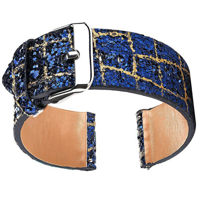 

〖Follure〗TexturBling Glitter Leather Wrist Strap Replacement Watch Band For Fitbit Versa