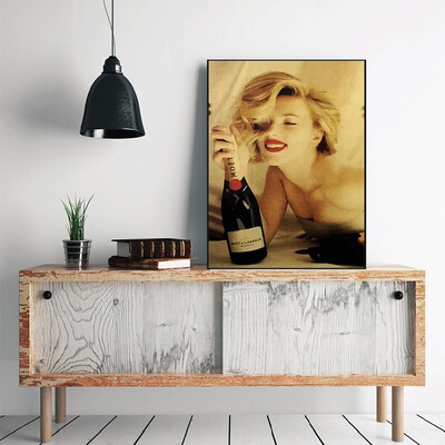 

Unframed Beauty Girl Grape Wine Home Decor Pictures DIY Painting By Numbers Digital Oil Painting On Canvas Wall Art
