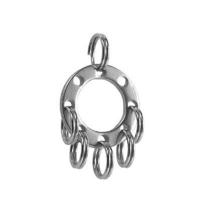 

Stainless Steel Outdoor Multi-purpose Key Chain Circular Keychain Money Clip Tool