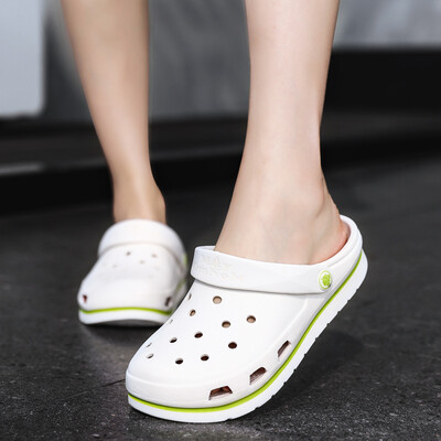 

Sandals mens summer trend Korean version of beach shoes mens slippers summer wear sandals slip-proof soft bottom hole shoes men