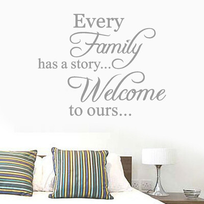 

Gobestart Every Family Removable Art Vinyl Mural Home Room Decor Wall Stickers