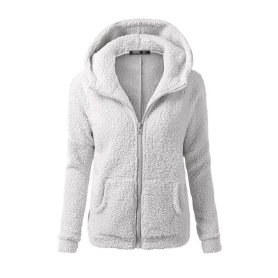 

Womens Warm Hooded Jacket Long Sleeve Winter Outwear Hoodie Sweatshirt Coats