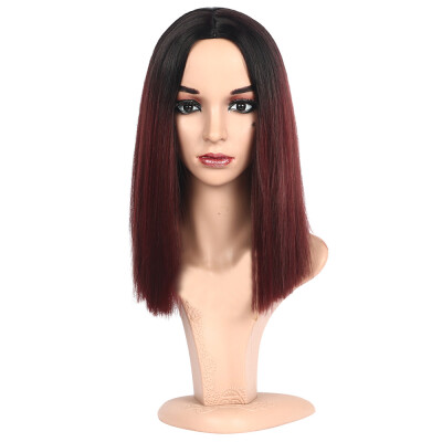 

〖Follure〗Synthetic Hair 16 Inches Straight Hair Wig For Black Hair Women Synthetic Wig