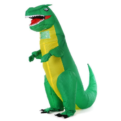 

Adults Green Dinosaur Inflatable Costume Props Blow Up Inflatable Fancy Dress for Halloween Cosplay Party Stage Performance