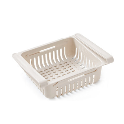 

Kitchen Shelf Organiser Adjustable Fridge Storage Rack Cupboard Holder Storage Basket Box Drain Rack