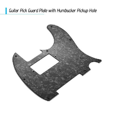 

White Pearl 3Ply Guitar Pickguard Plate with Humbucker Pickup Hole for TL Style Electric Guitars