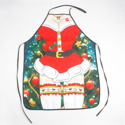 

Women Sexy Apron Cartoon Funny Christmas Aprons Holiday Party Decorations DIY