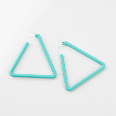 

Flashbuy Trendy Geometric Stud Earrings for Women Metal Statement Triangle Spray Earrings Jewelry Simple Fashion Pendientes