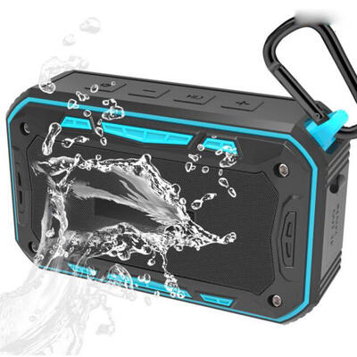 

Portable Outdoor Wireless Bluetooth Speaker IP67 Waterproof Dustproof For Indoor And Outdoor Activities With FM Radio