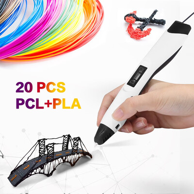 

Ailink Professional Printing 3D Pen with OLED Display ABSPCLPLA Filament Supported With Holiday Package