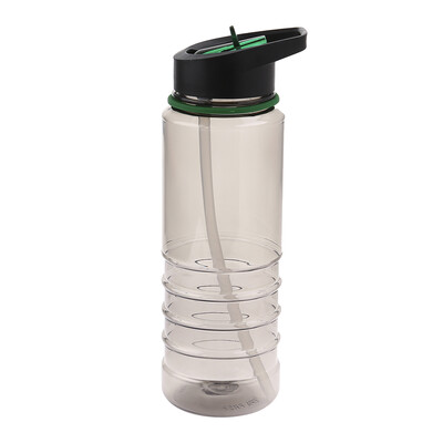 

4 Colors Creative Simple Plastic Cup Portable Adult Kids With Straw Outdoor Sports Water Bottle 800Ml