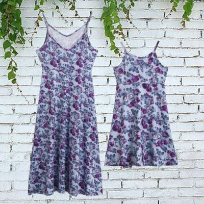 

Mommy&Me Family Matching Boho Maxi Dress Mother Daughter Floral Casual Sundress