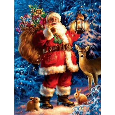 

3D DIY Diamond paintings Mosaic Wall Sticker Christmas santa claus present Suitable for Home Puzzle birthday wedding Decor
