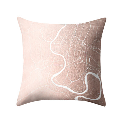 

〖Follure〗Rose Gold Pink Cushion Cover Square Pillowcase Home Decoratio