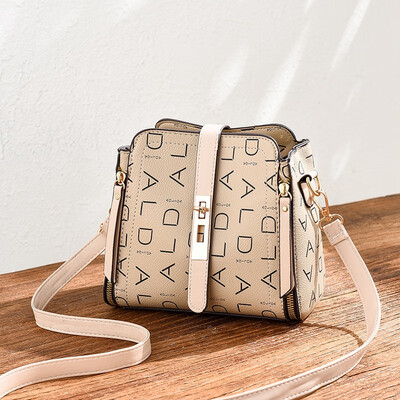 

Summer ladies go on the fashion trend with simple bucket bag on one shoulder in summer