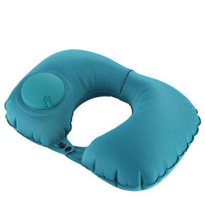 

U-Shape Automatic Inflatable home Travel Pillow Neck Pillow Rest Air Inflatable Pillows Neck Cushion Travel Folding Press Type Pil