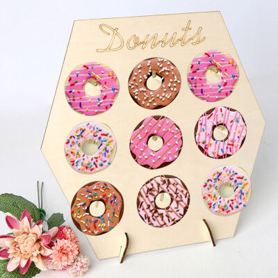 

Donut Wall Stand Wooden Doughnut Display Board For Baby Showers Bridal Shower Weddings Birthday Party Decoration Decoracao