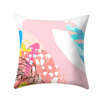 

Gobestart Print Pillow Case Polyester Sofa Car Cushion Cover Home Decor 45 X 45cm