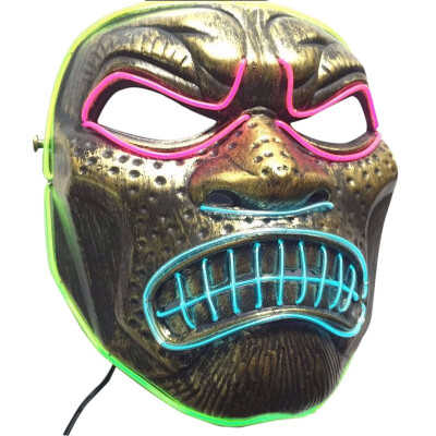 

EL Wire Woven Light Up Halloween Mask Glowing Cosplay Costume Mask For Festival Party