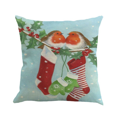 

Siaonvr Christmas Pillow Cover Pillowcases Decorative Sofa Cushion Cover 45x45cm