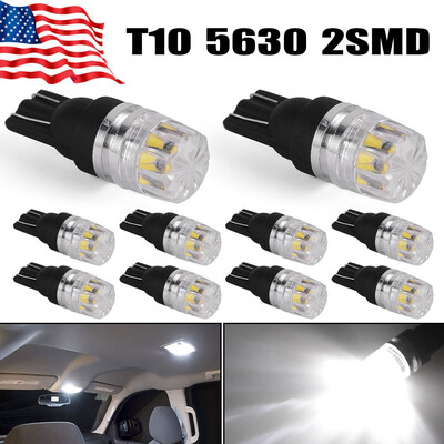 

10x Super White T10 192 921 LED Backup Reserve Side Marker Parking Light Bulbs