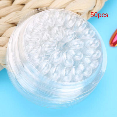 

Greensen 50pcs Disposable Eyelash Glue Holder Transparent Plastic Eye Lash Extension Glue Stand Pad