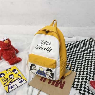 

Ins style schoolbag female Korean version of high school students in large capacity simple forest department hundred ancient sense