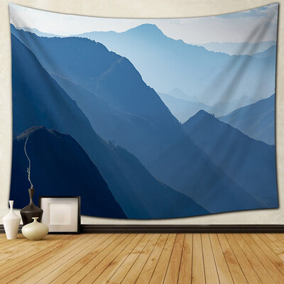 

Gobestart Wall Hanging Tapestry Snowy Blue Sky Lake Nature Home Decorations 50 x 60 inch
