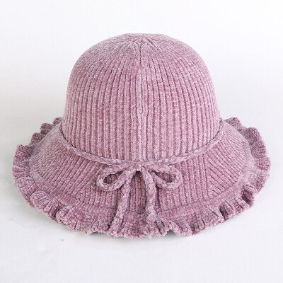 

Autumn&winter new ladies fisherhat japanese tie-in wicked basin hat wooden ear bow shopping hundred hat