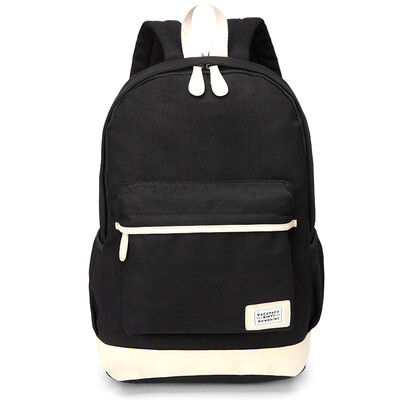 

Sen line canvas shoulder bag female Korean version of junior high school students bag girl small fresh travel backpack
