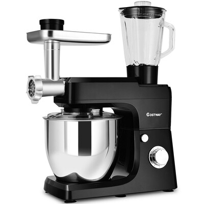

Multifunctional Stand Mixer Blender Meat Grinder with 7qt Bowl