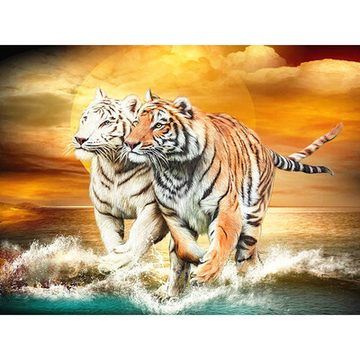 

5D Diamond Painting Animal Tiger Full Square Rhinestone Picture Embroidery Sale Diamond Mosaic Home Decor Drop Ship