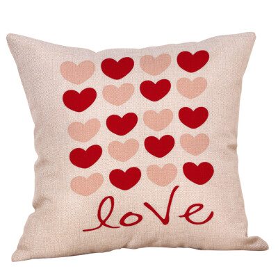 

Siaonvr Happy Valentines Day Throw Pillow Case Sweet Love Square Cushion Cover