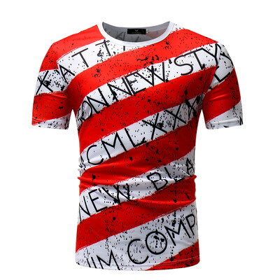 

Men Print Casual Short Sleeve T-shirt