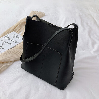 

Tote womens 2019 new style commuting womens bag Korean style simple simple one-shoulder bag
