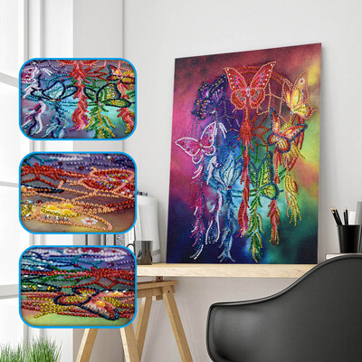 

Siaonvr Special Shaped Diamond Painting DIY 5D Partial Drill Cross Stitch Kits Crystal R