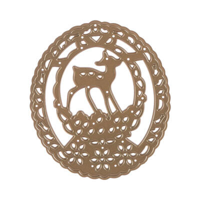 

Round Frame Deer Metal Cutting Die Stencil for DIY Scrapbooking Photo Album