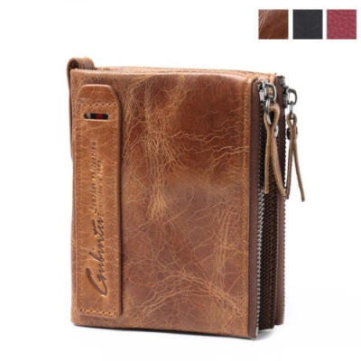 

High Capacity Men Genuine Leather Cowhide Wallet Bifold Coin Purse Card Holder