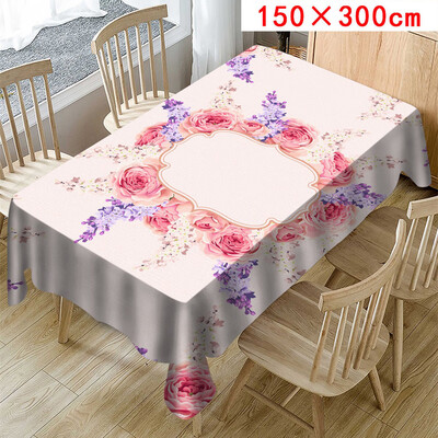 

Toponeto Valentines Tablecloth Print Rectangle Table Cover Holiday Party Home Decor