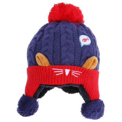 

Baby Winter Hat Warm Infant Cap Boys Girls Animal Cat Ear Kids Crochet Cap