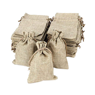 

Toponeto 50pcs 135x95CM Sachet Jute Bag for Gift Jewelry