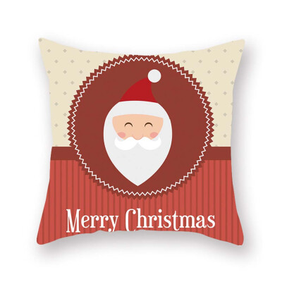 

18 X 18 Inch New Christmas Decoration Pillowcase Santa Claus Pillow Case Bedroom Decoration Cushion Cover Without Inner