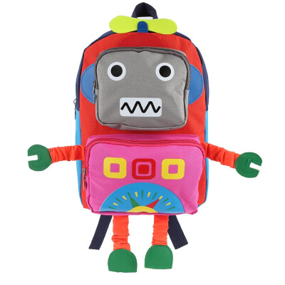 

Lovely Cartoon Robot Shape Backpack Children School Bag