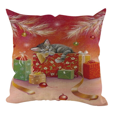 

Tailored Christmas Pillow Cover Pillowcases Decorative Sofa Cushion Cover 45x45cm