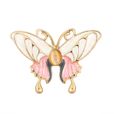 

Wome Rhinestone Alloy Brooch Oil Dripping Insect Design Pin Shirt Jacket Decorative Badge Corsage