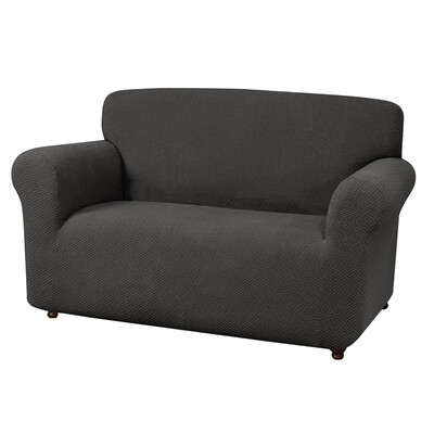 

SUPIN Jacquard Fleece Loveseat slipcover Polyester&Spandex 2 Seater Cushion Couch CoverSlipcovers Furniture Protectors 7375
